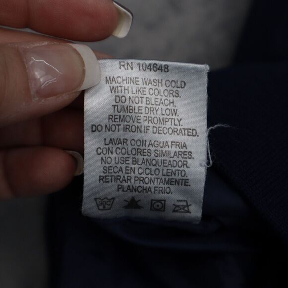 West Virginia Mountaineers Jacket Mens XL Blue Pro Player VNeck Pocket Pullover - Picture 8 of 16